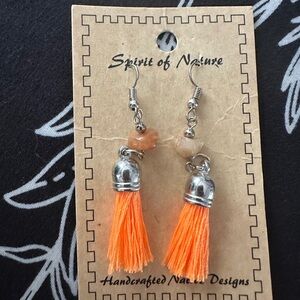 🔥BUNDLE 2/$12🔥Orange Tassel Earrings